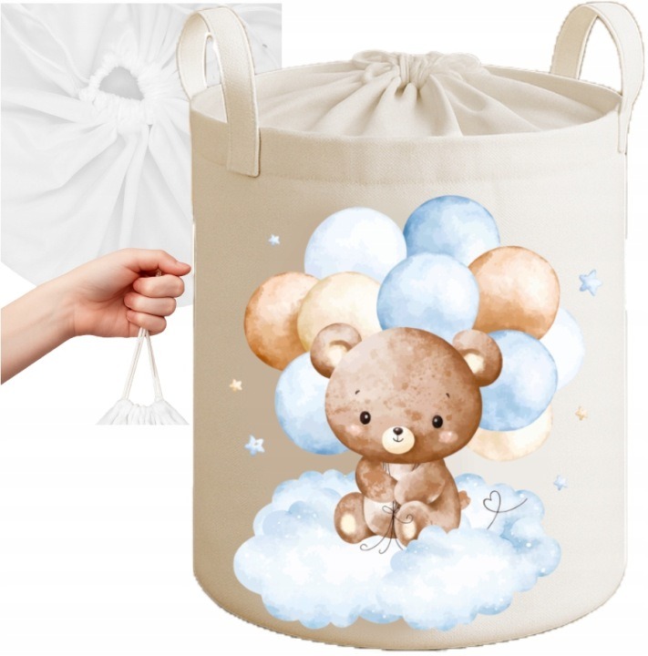 Textilný kôš Babymam Premium XL Cute Baby Boy – 43 l