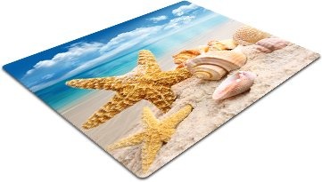 Potlačená ochranná podložka EObraz pod stoličku má podľa ponuky rozmer 140 × 100 cm. Motív si zvolíte pri objednávke; štandardnou úpravou je matný laminát.