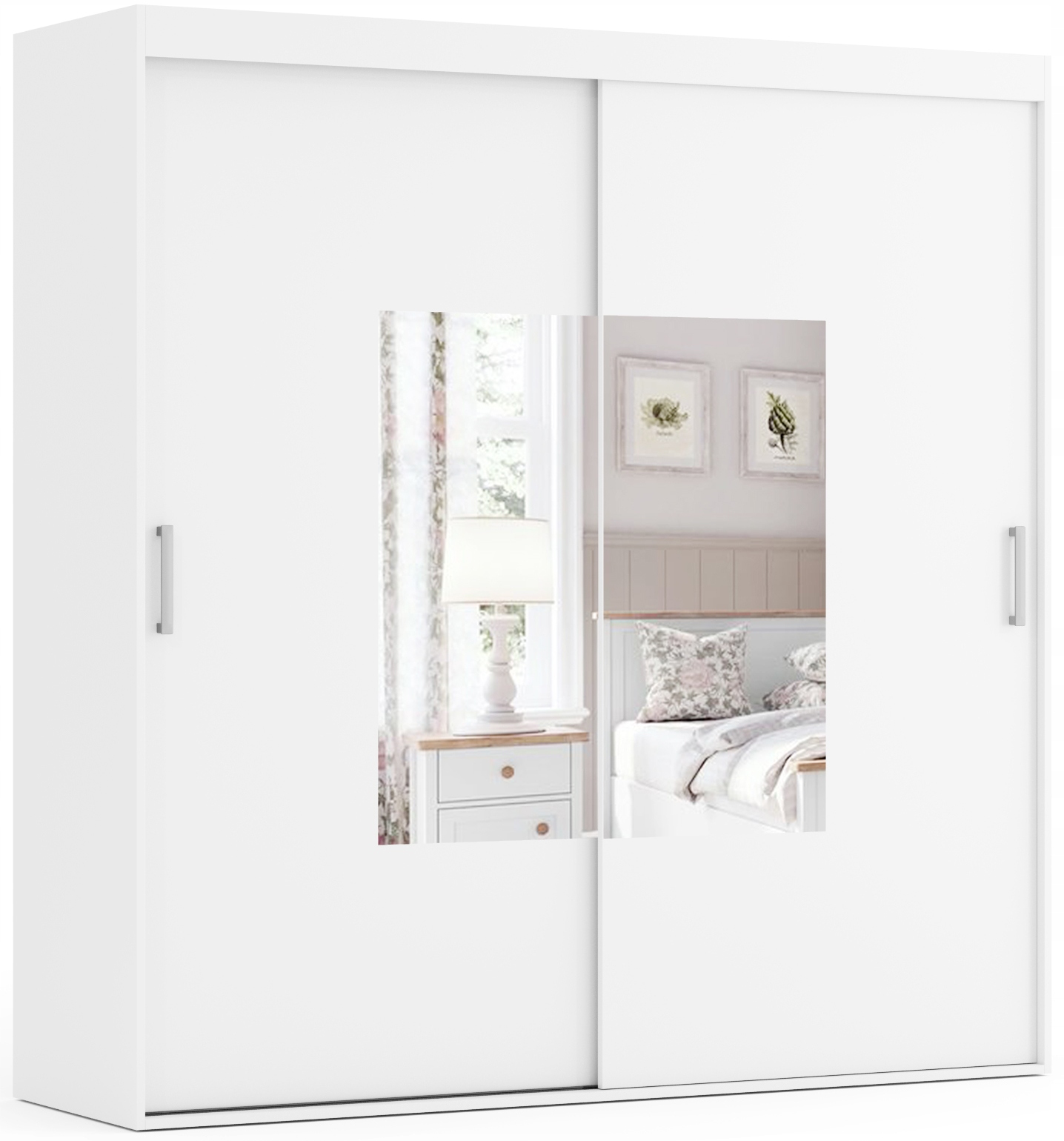 Šatníková skriňa do študenskej izby - Alta - posuvná šatníka 130 cm x 225 cm na dimenziu