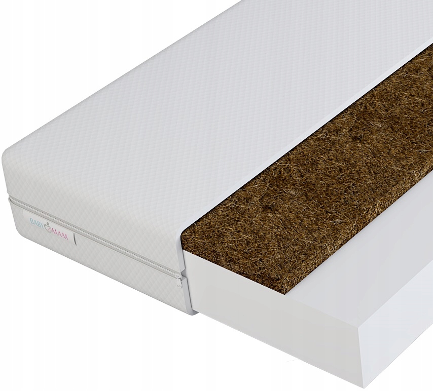 Matrac na posteľ - Matrac babymam pre postieľku 120x60 kokosová pena