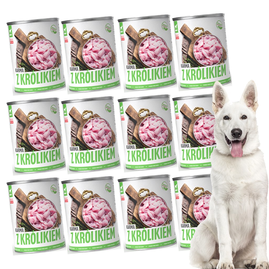 Bult Tuftuf Wet Dog Food s králikom 800 g x