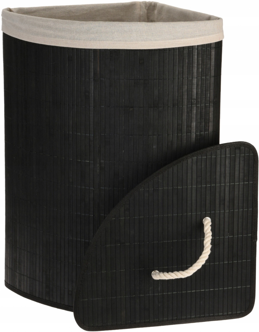 Kôš na bielizeň - Bambus Black Base 36L 35x35x60cm