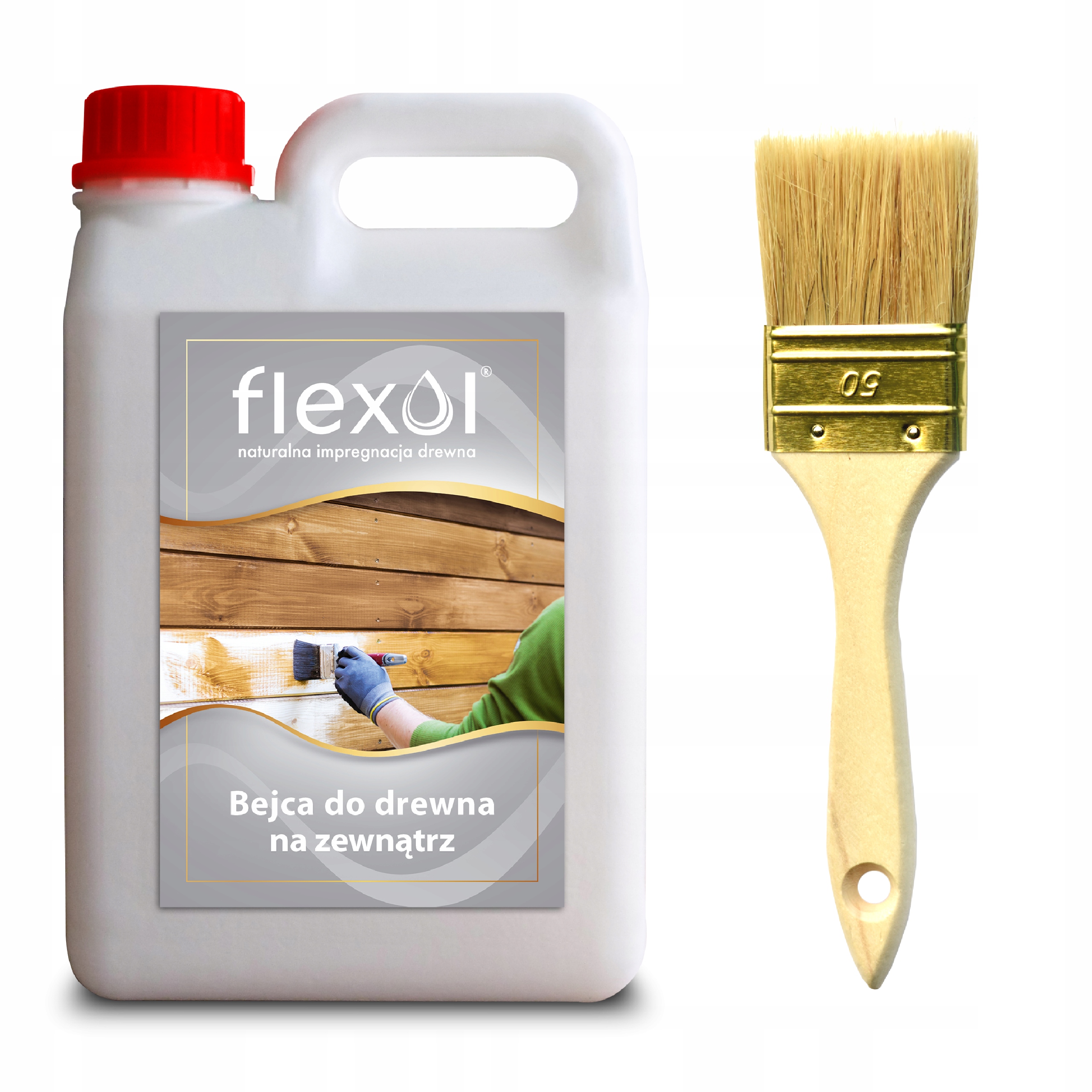 Vonkajšia škvrna vody pre drevo Flexol 2 L 2000 ml