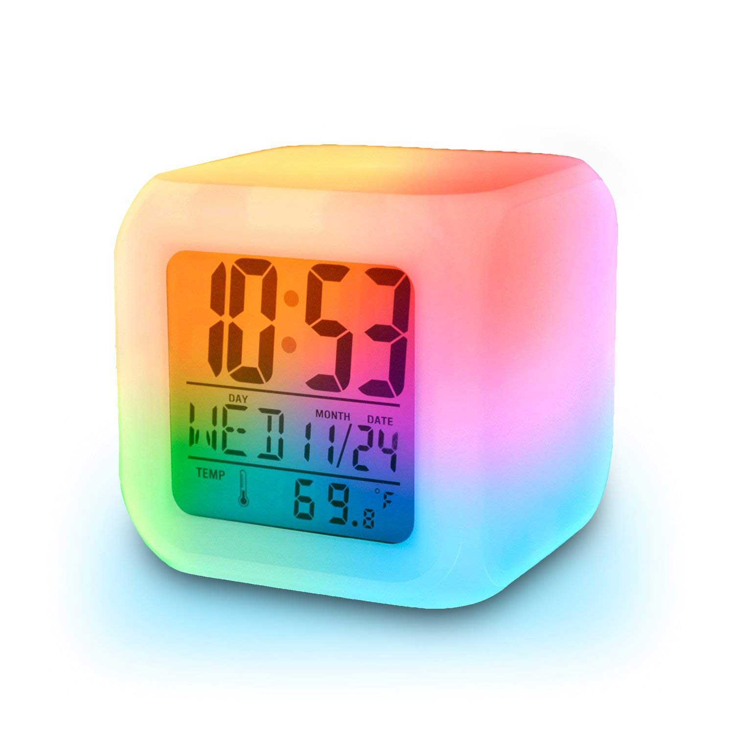 Detské hodiny do izby - Kalendár teplomer pre budík LCD