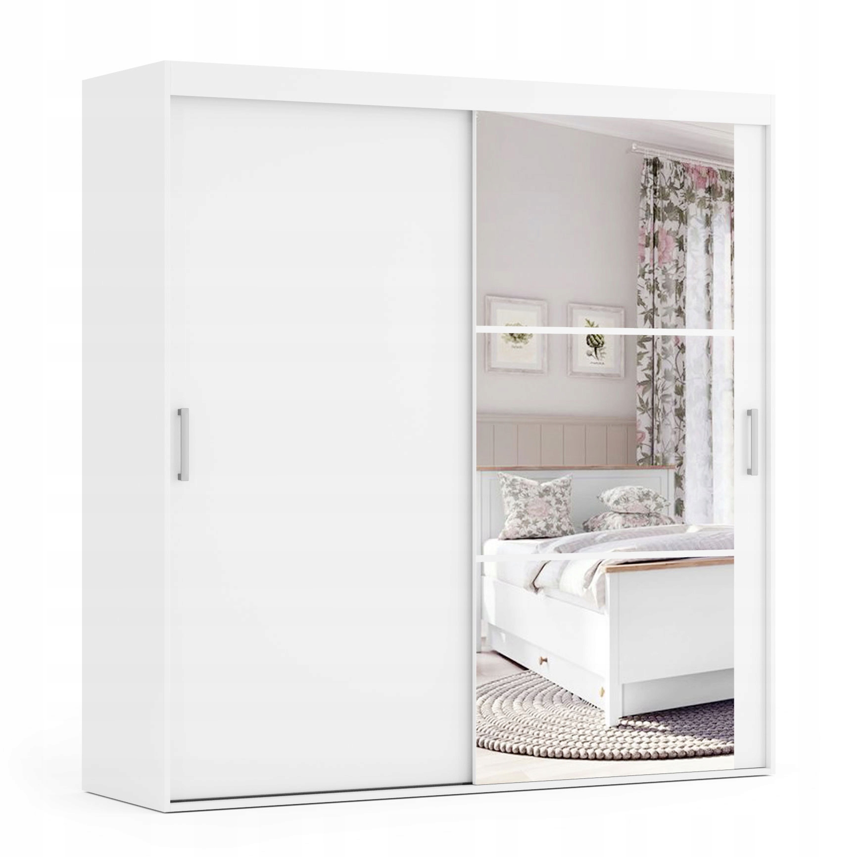 Šatníková skriňa do študenskej izby - Finse - posuvná šatníka 140 cm x 225 cm na dimenziu