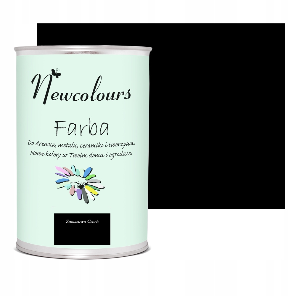 Farba pre MDF NewColours Suede Black 900 ml
