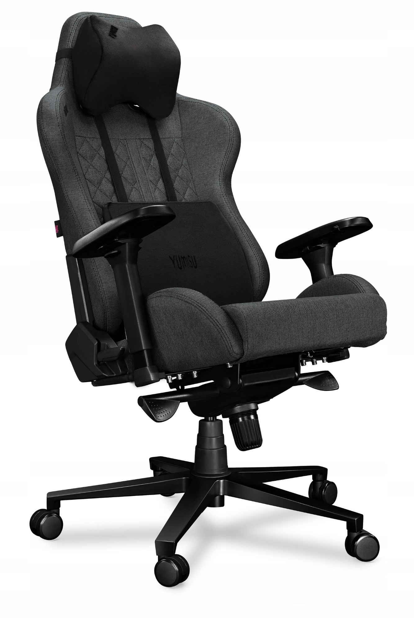 Herné kreslo - Yumisu 2050 Grey Black Office Gamingova stolička