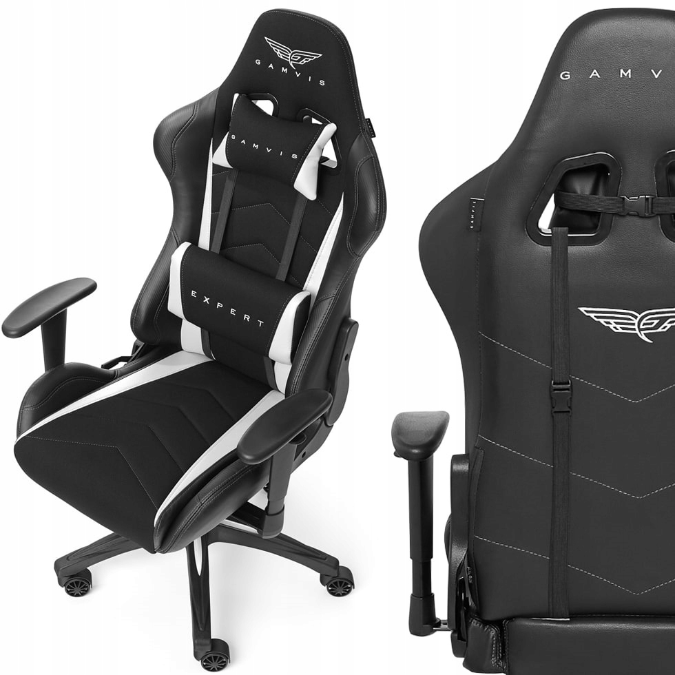 Herné kreslo - Gamvis Expert White Material Gaming Markcair