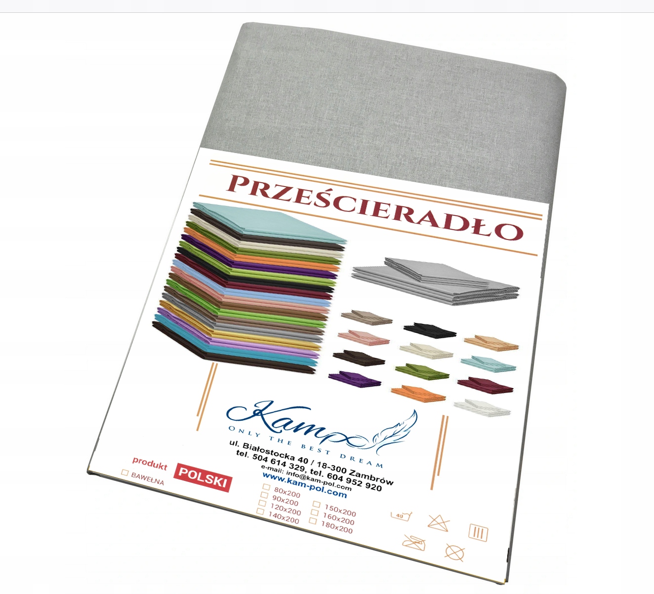 Plachta na posteľ - Hrubý bavlnený list tradičný 90x180