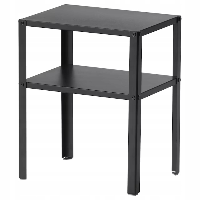 Nočný stolík - Ikea Knarrevik Black Night Table 37x28x45cm