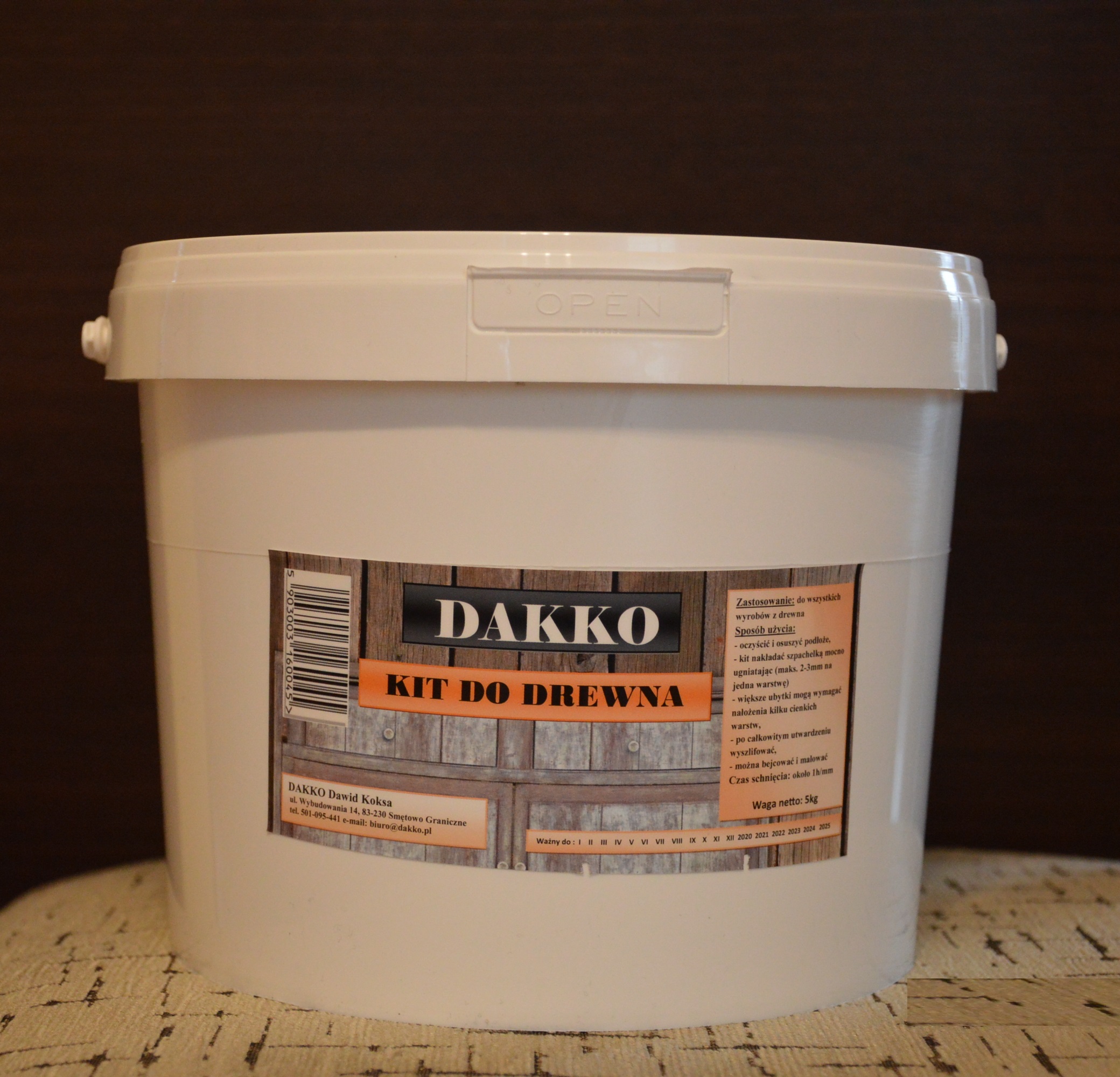 Pmety Putty Putty pre drevo 5 kg 20 farieb