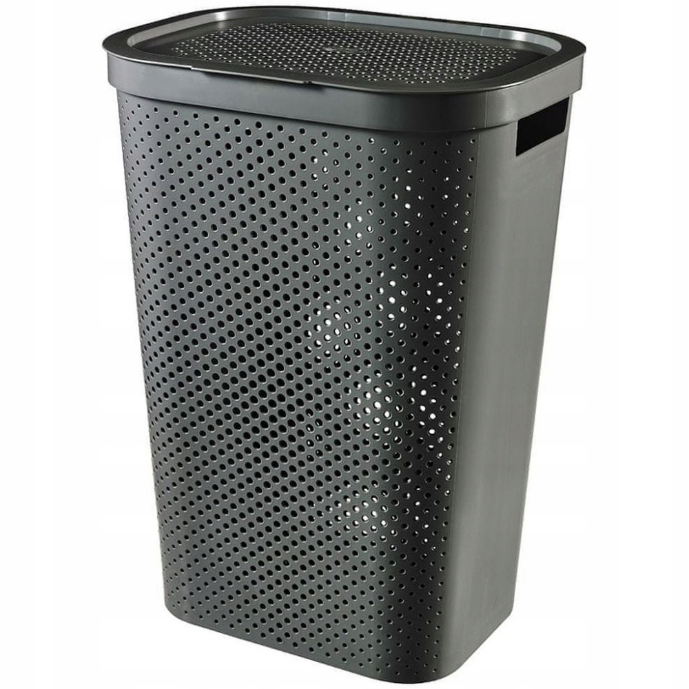 Kôš na bielizeň - Curver Infinity 60L Grey Práčovňa košík