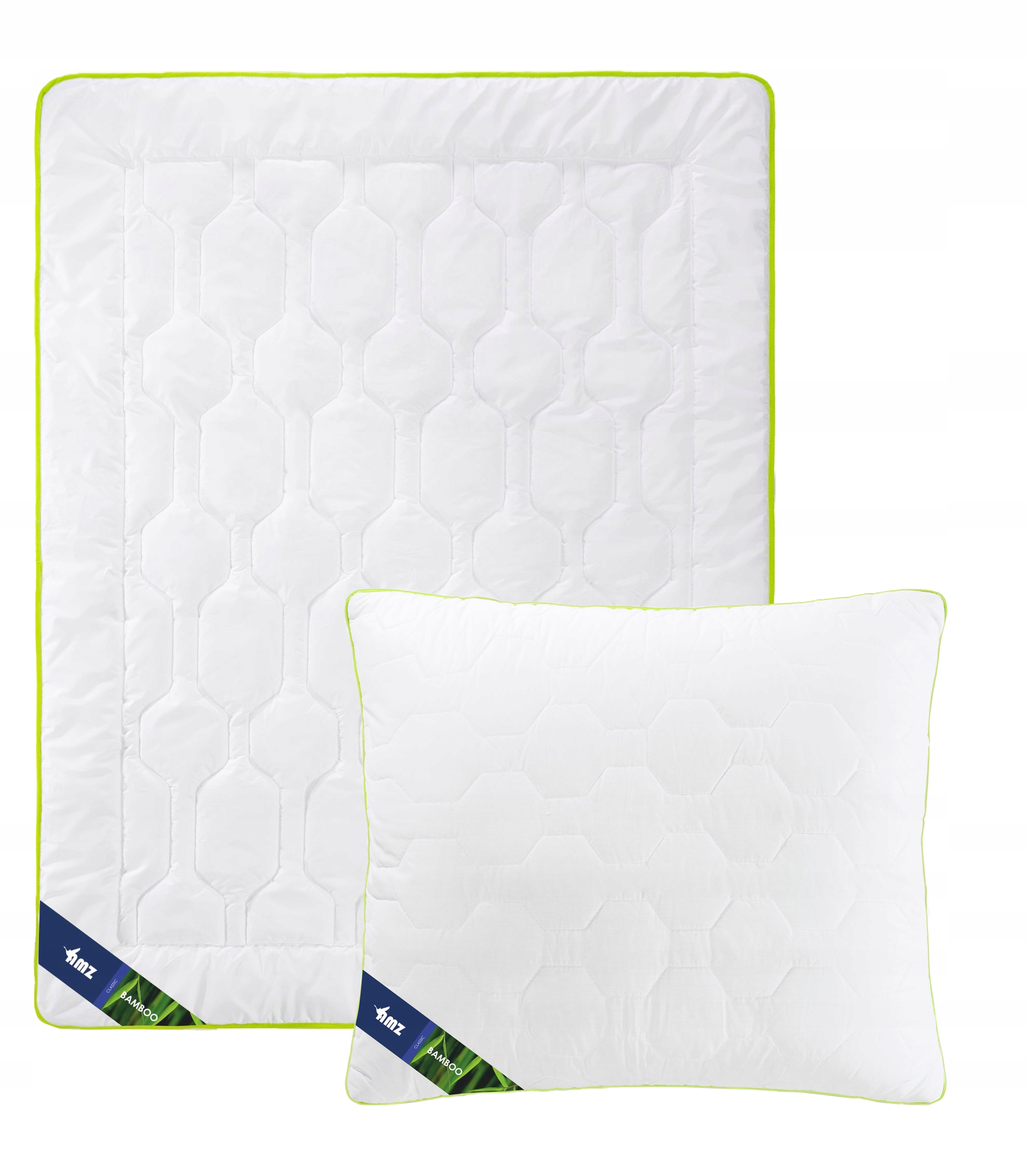 Prikrývka na spanie - Letná bambusová prikrývka 200x220 + 2 vankúše AMZ
