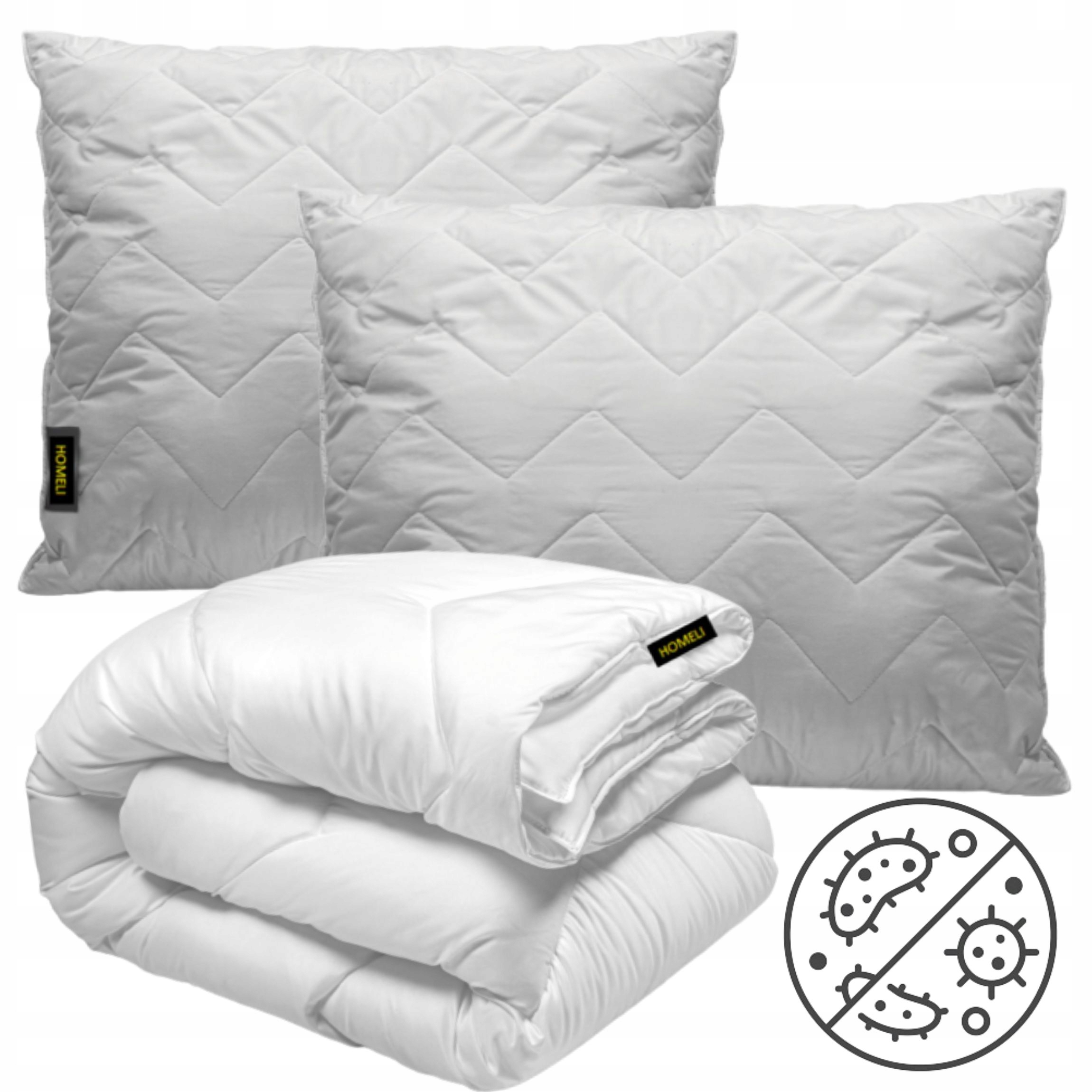 Prikrývka na spanie - Prikrývka a vankúš 220x200+2x70x80 antibakteriálne