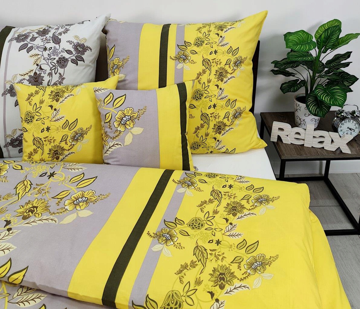 Kompletný set posteľných obliečok - 100% prémiová bavlnená súprava 160x200 kvety