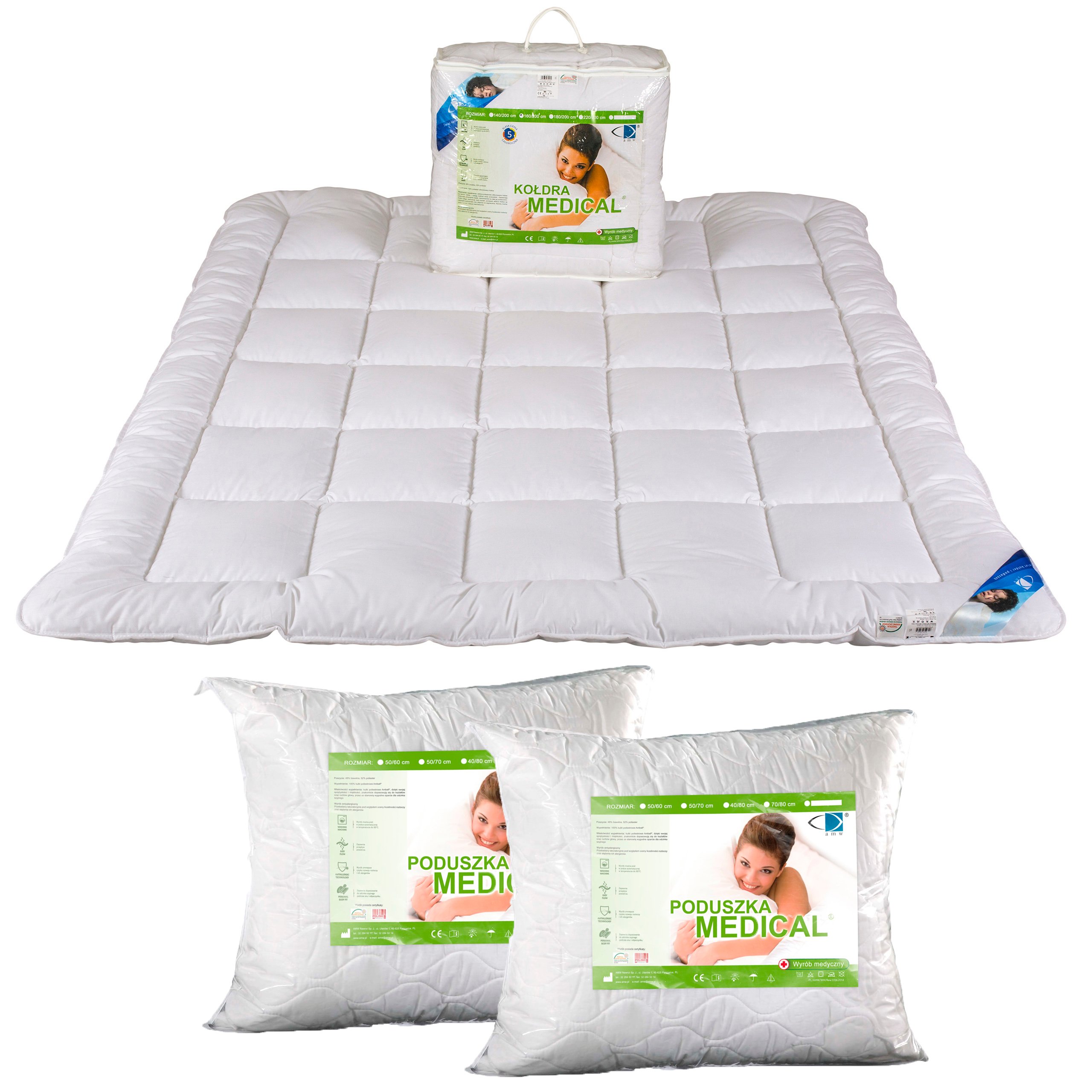 Prikrývka na spanie - Alpina Alpina Wool Quilt + Kašmír Gold 160