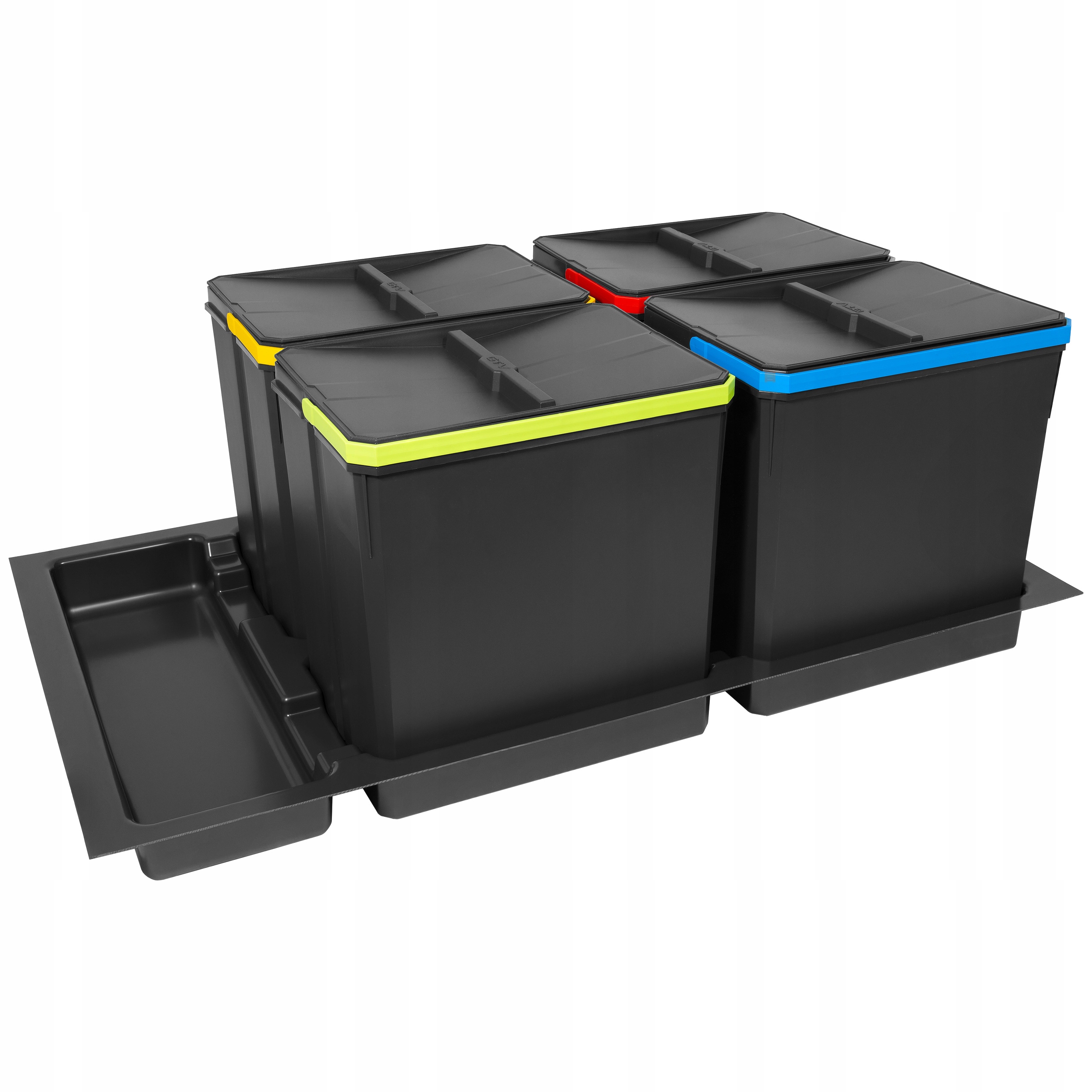 Kôš na triedenie odpadu - Odpadkový kôš Bin Binder Praktiko 90 3x15L