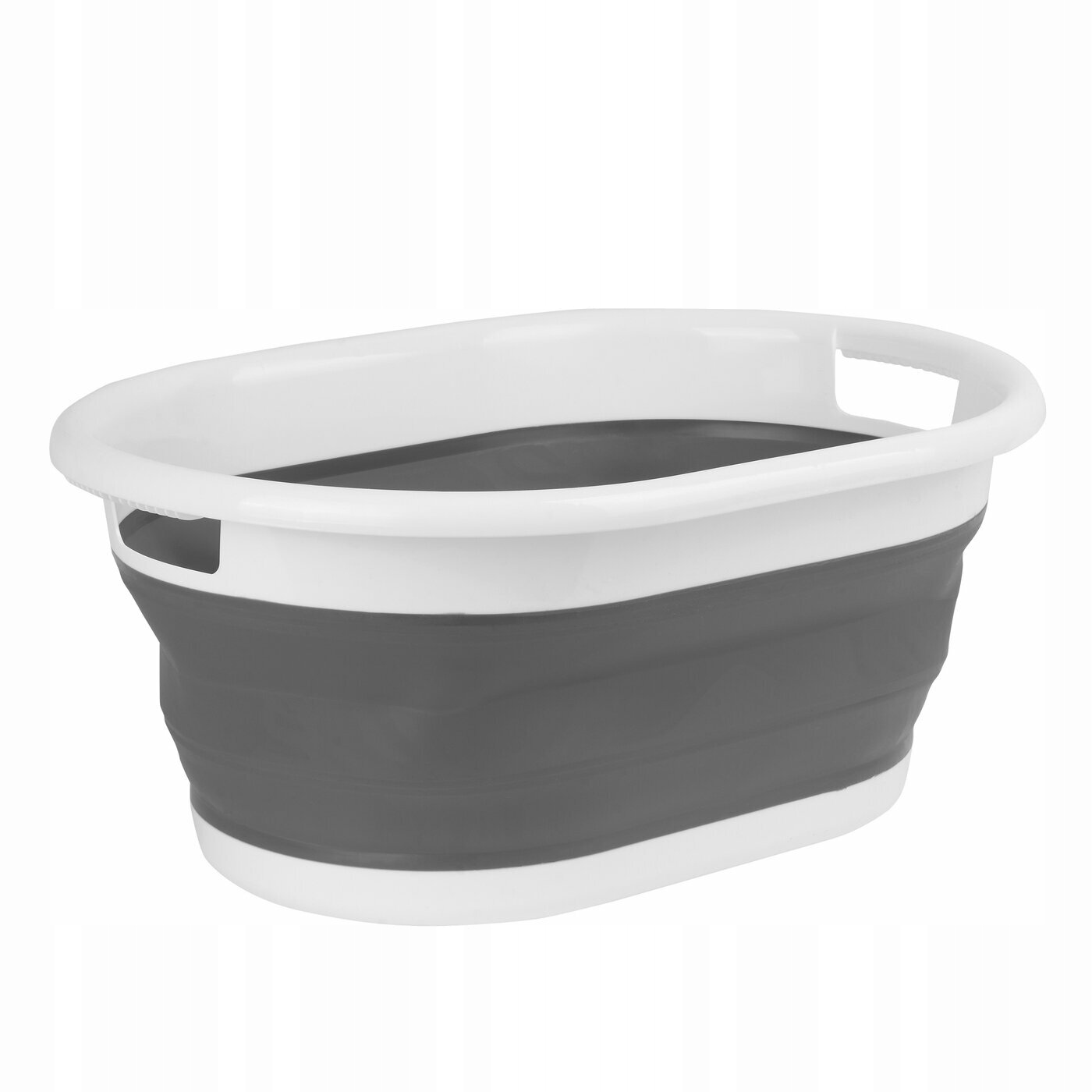 Kôš na bielizeň - Silico Gray-White Práčovňa 53,5 x 38,5