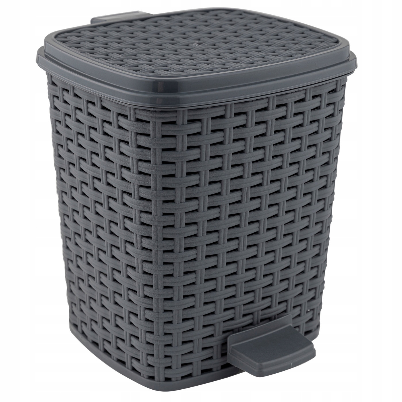 Kôš na triedenie odpadu - Rattan 6 l Praktické odpadky na odpadky šedé