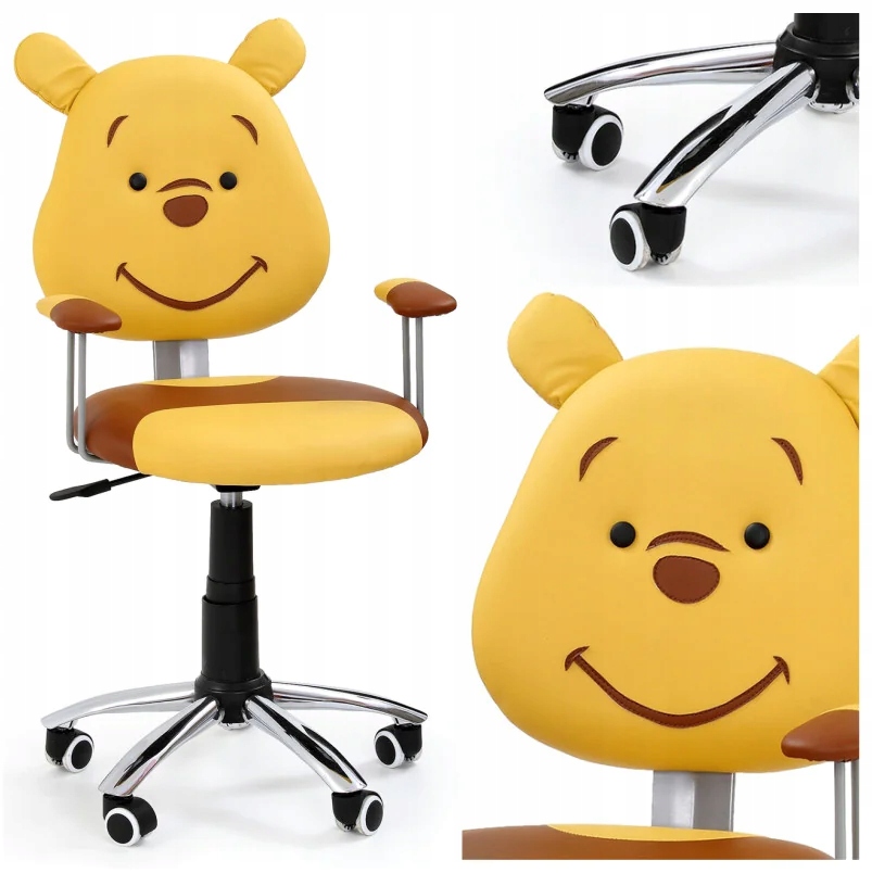 Kreslo do študenskej izby - Detská otočná stolička Winnie Pú kancelária