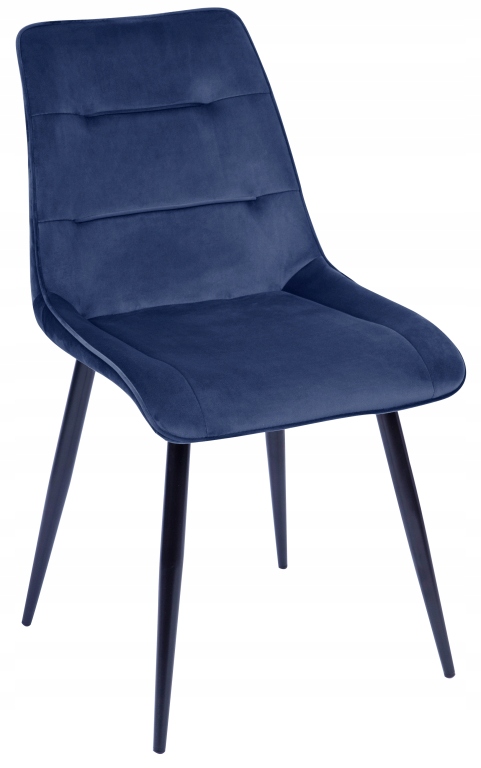 Kuchynská, jedálenská stolička - Vida Velvet Navy Blue Velvet čalúnená stolička