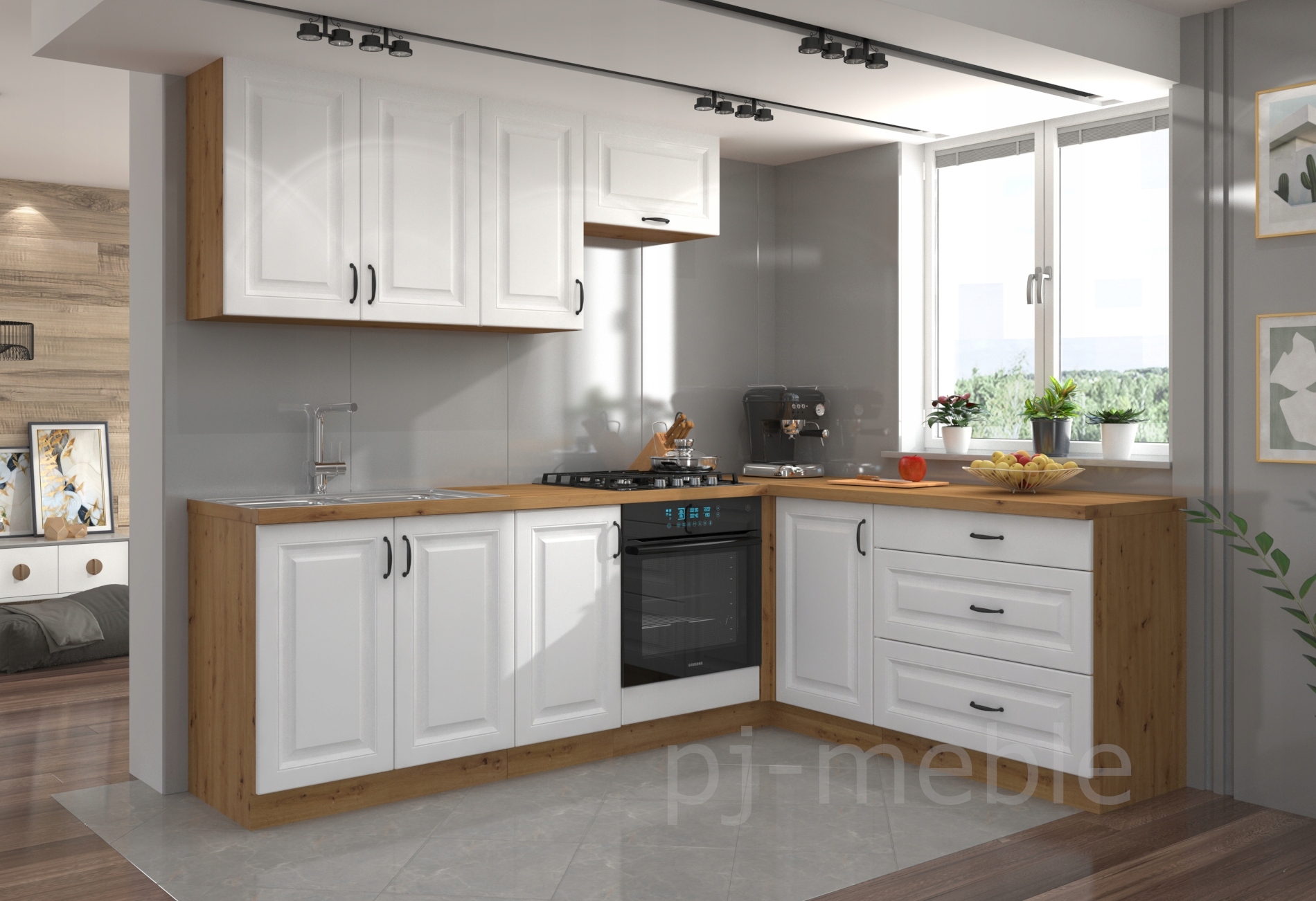 Kuchynská linka - Sada 6 červených stoličiek Dankora Design Pegas