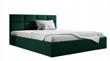 Posteľ do spálne - Gobi 160x200 BED, nádoba, čalúnené panely