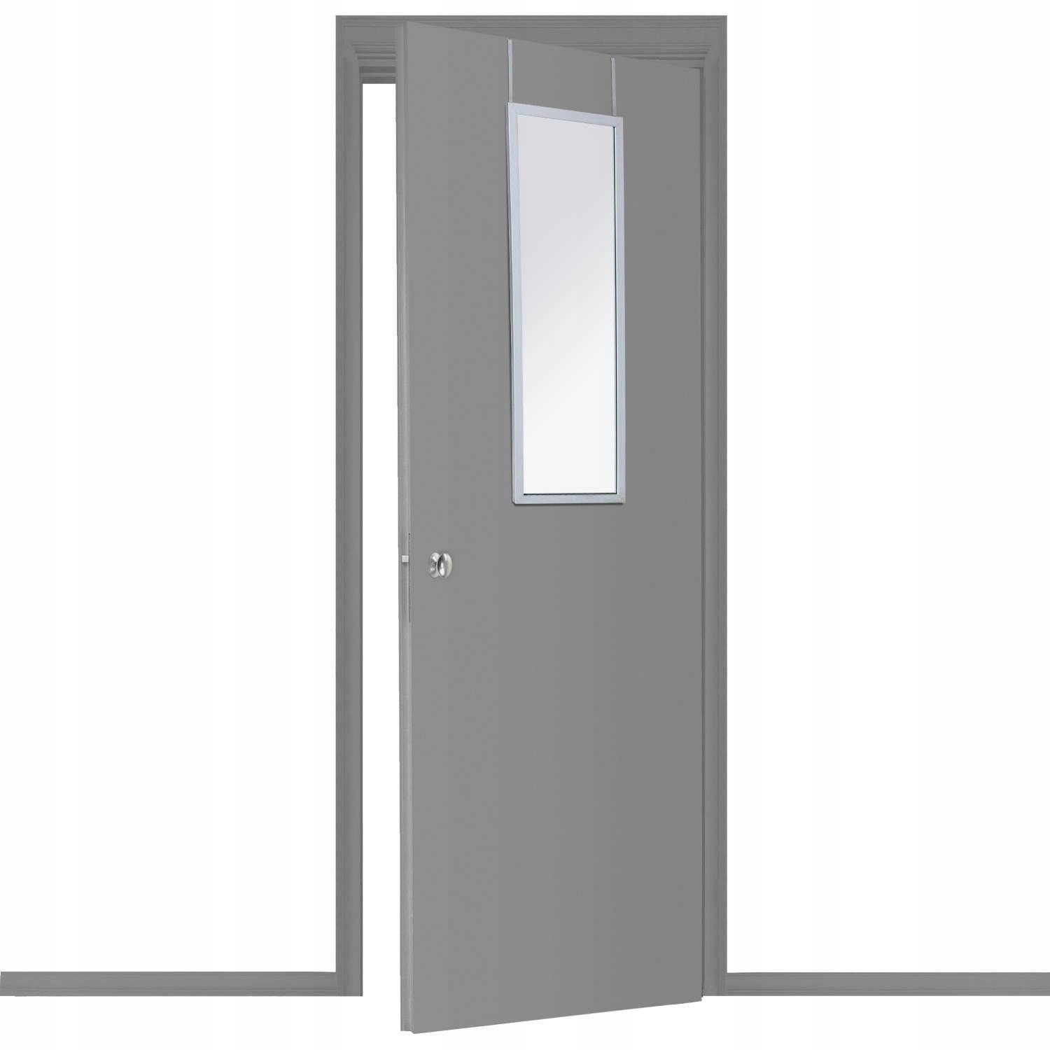 Zrkadlo do predsiene - Zrkadlo na dverách visieť veľký strieborný rámec 94x34