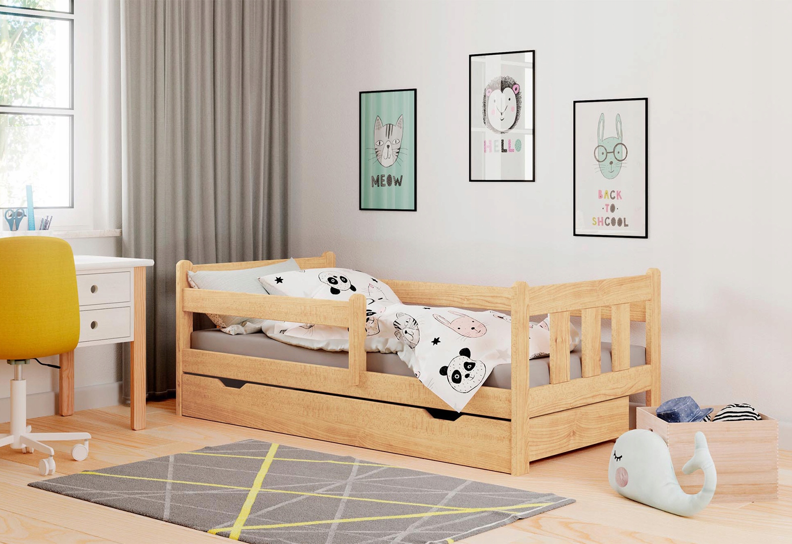 Posteľ pre detí - Detská posteľ marinella Halmar Pine