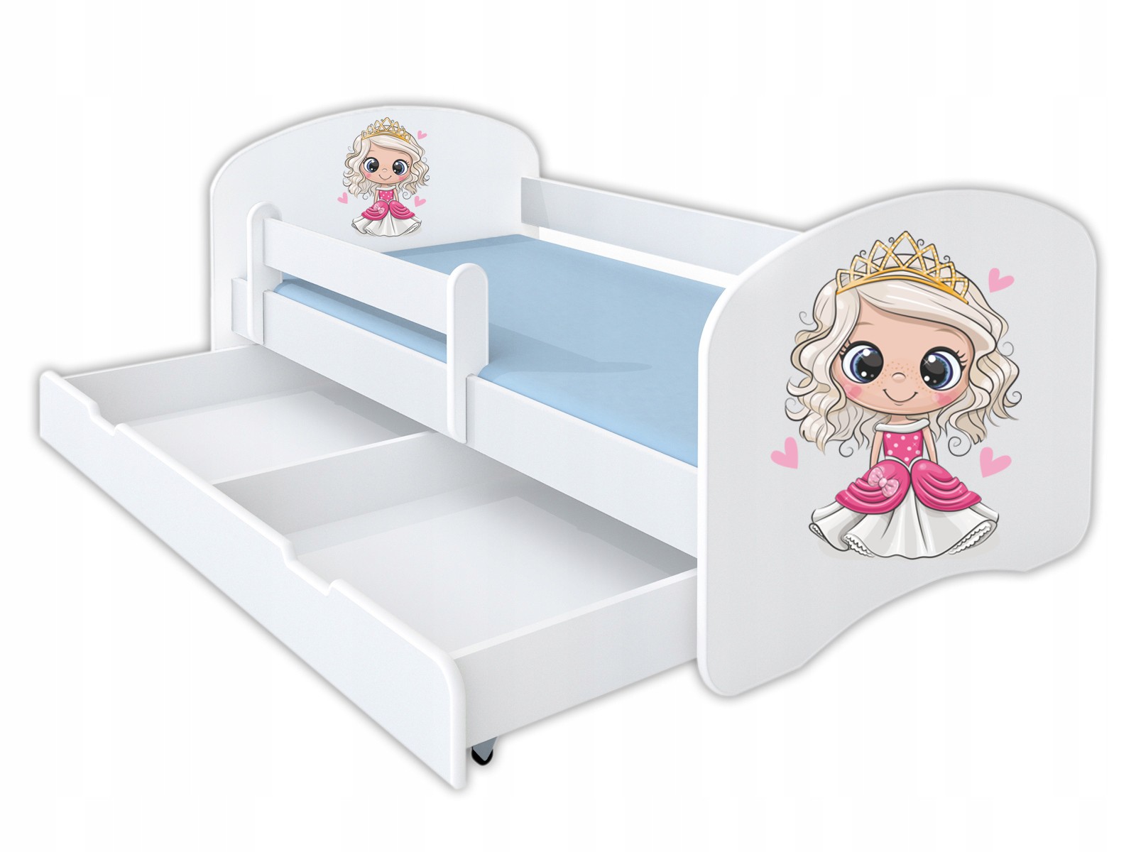 Posteľ pre detí - Detská posteľ s princeznou pre bariéru 160 x 80