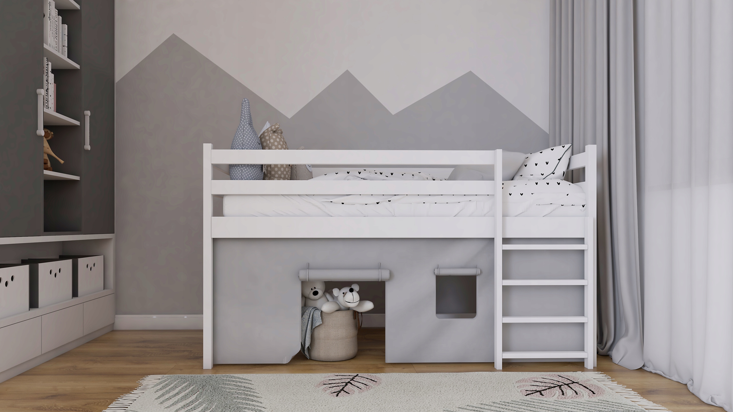 Posteľ pre detí - Mojžišský kôš s Budą- malý princ/princezná Gray