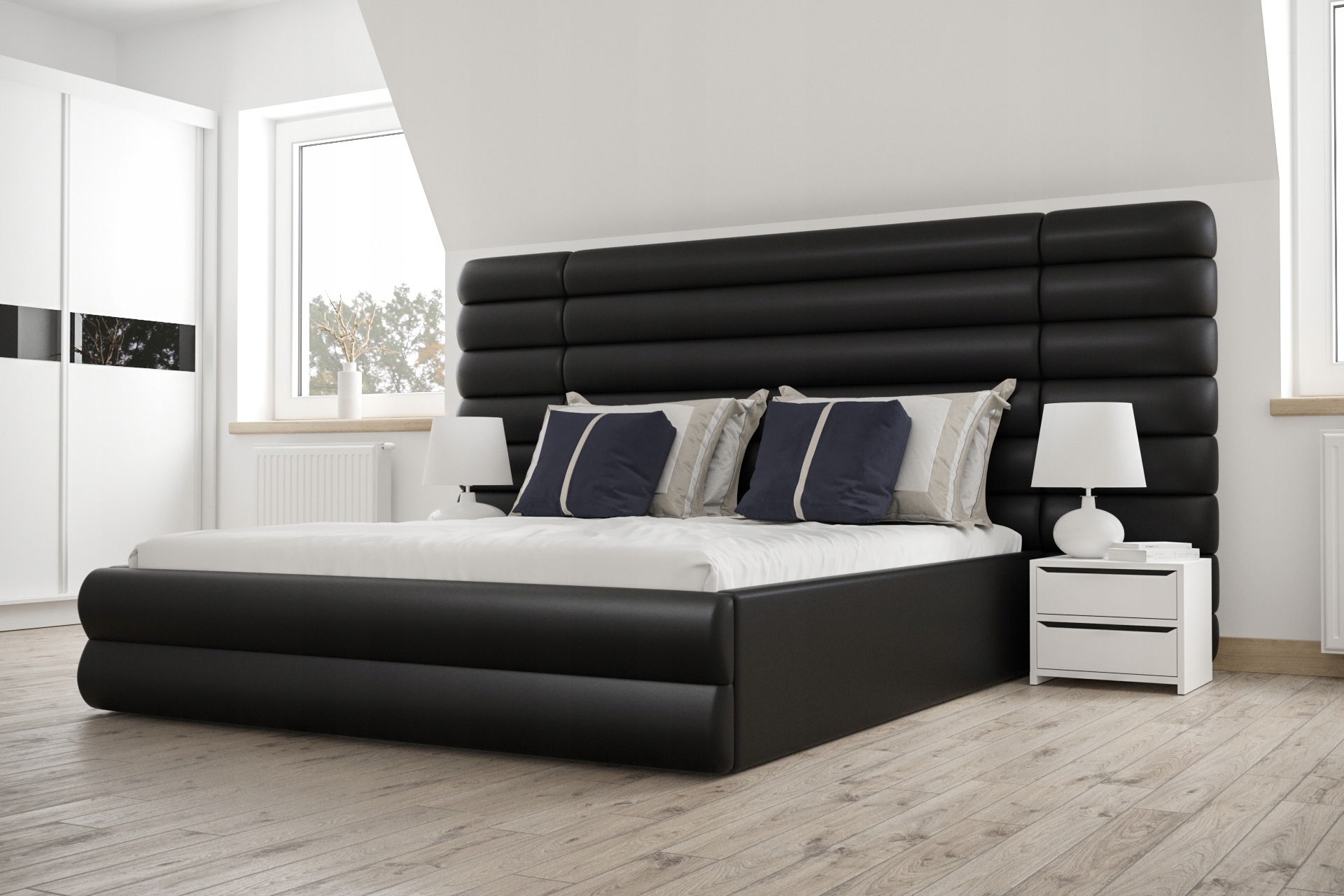 Posteľ do spálne - Dvojlôžko Li 160x200 Ráme kontajner vysoký