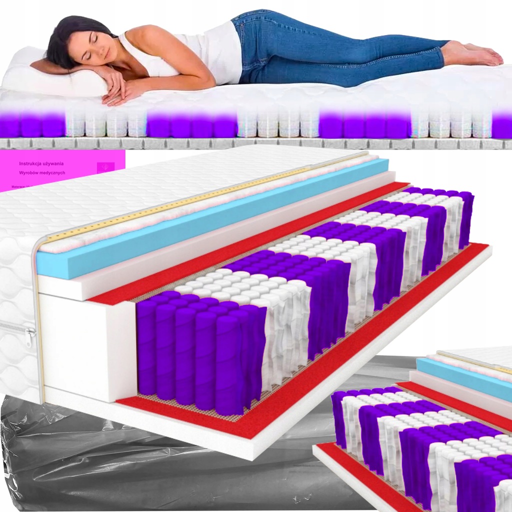 Matrac na posteľ - Matrac 160x200 Medical Lux 22 cm Exkluzívny 9-stíh