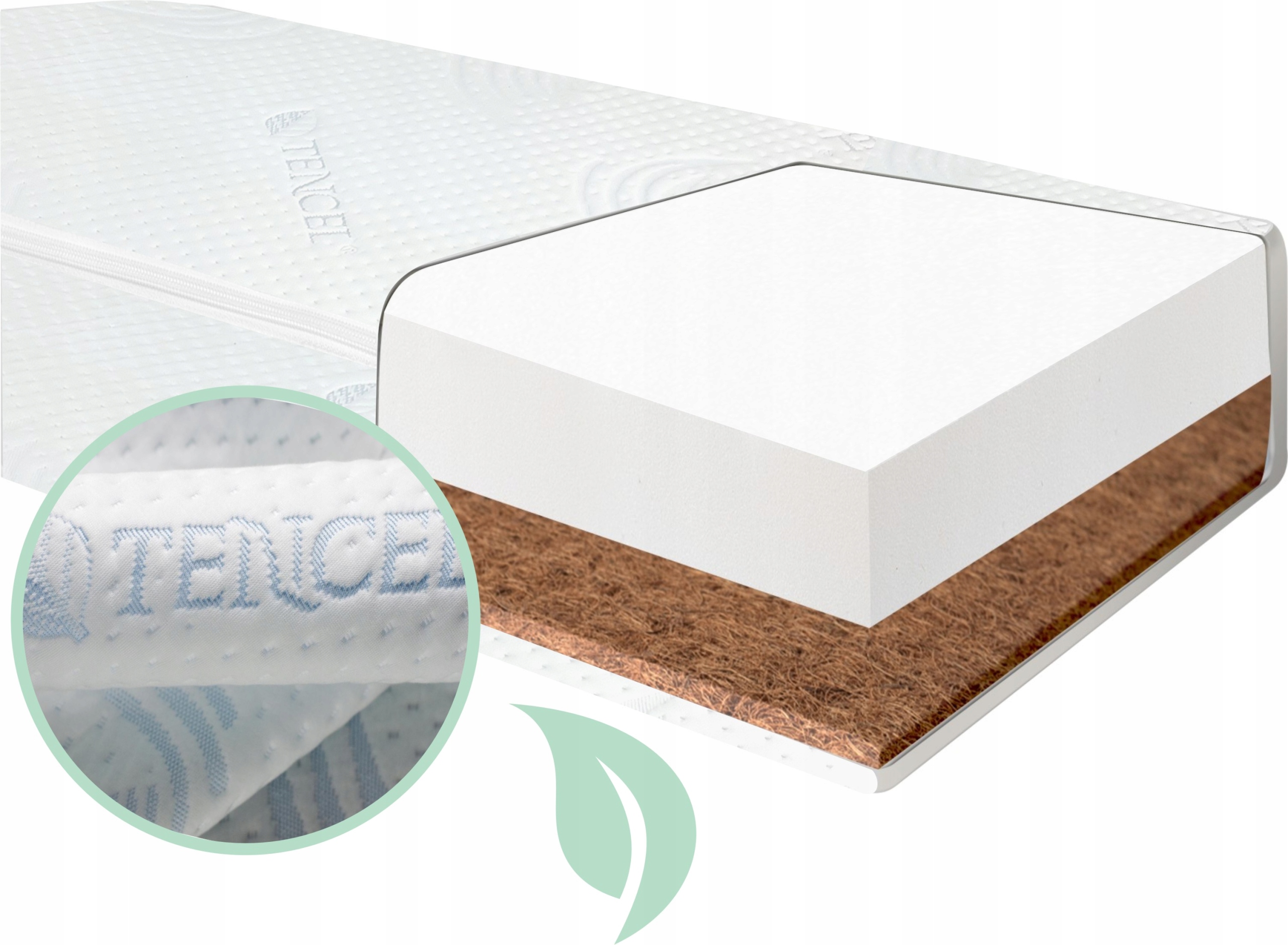 Matrac na posteľ - PENOVÝ MATRAC COMFORT - KOKOS 190x90x10 cm