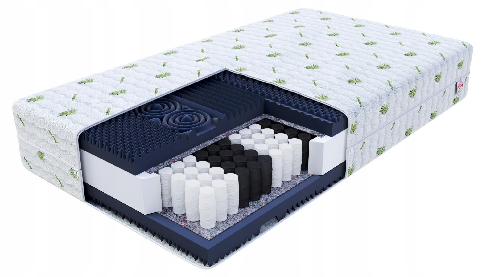 Matrac na posteľ - Aloe Pocket Matrace Masáž FDM Noir 120x200