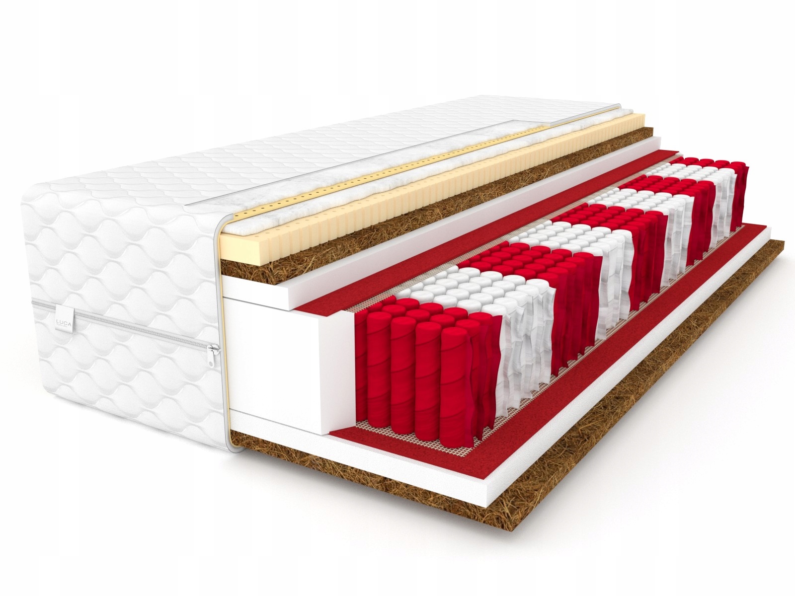 Matrac na posteľ - Matrac 180x200 perfektný multipocket kokosový latex