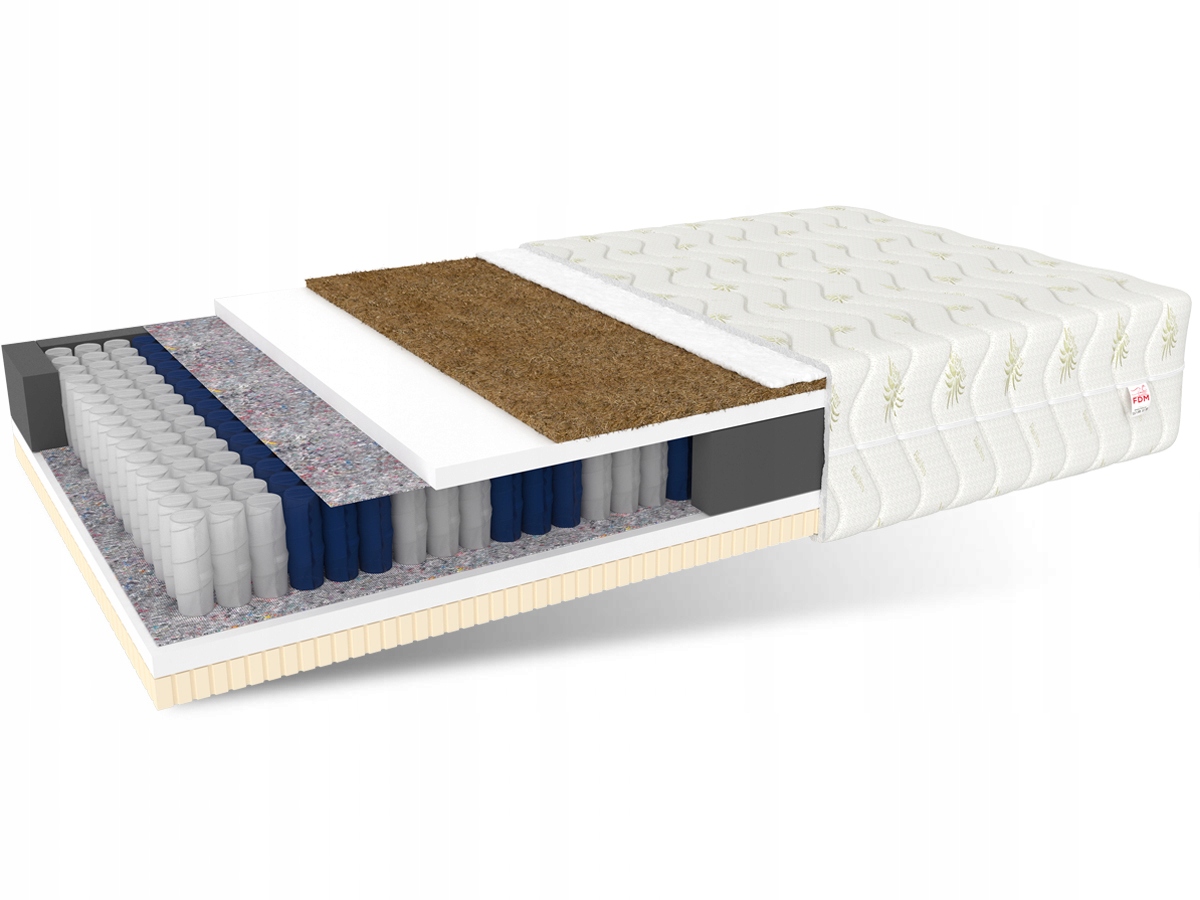 Matrac na posteľ - Matrac 180x200 vrecko latex kokosu fdm ardea