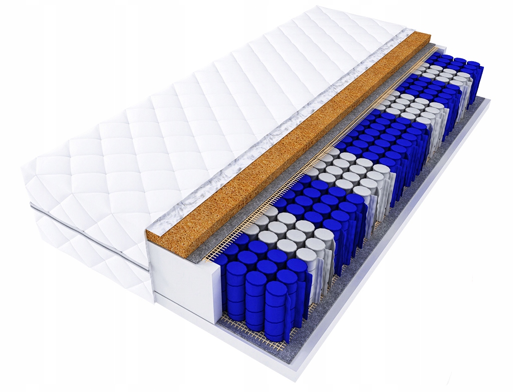 Matrac na posteľ - Monako matrace 200x90 kokosové vrecko 9StrEf 90x200