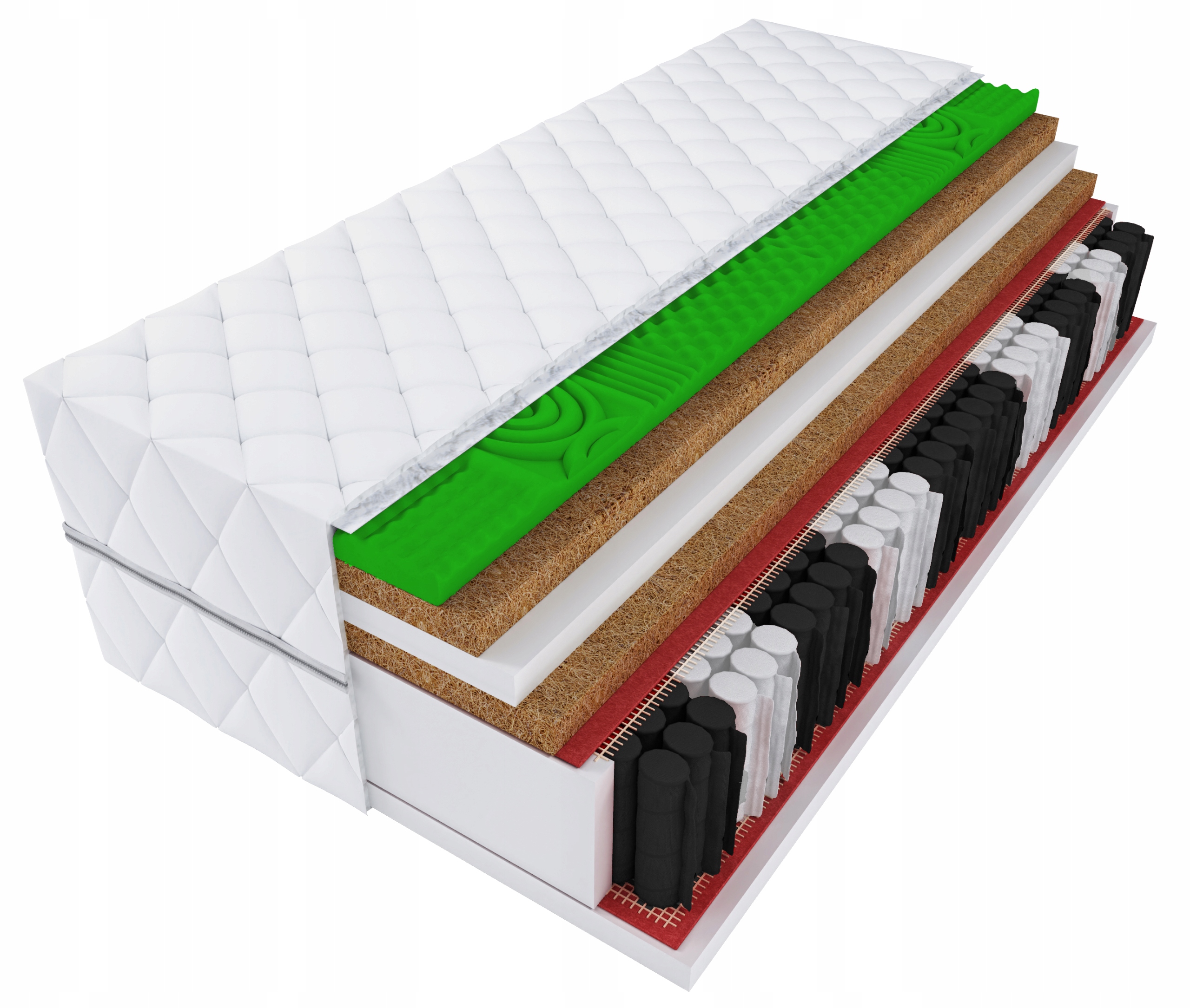 Matrac na posteľ - VIP matrac 90x200 Double Hard 2xkokos, H5 profil