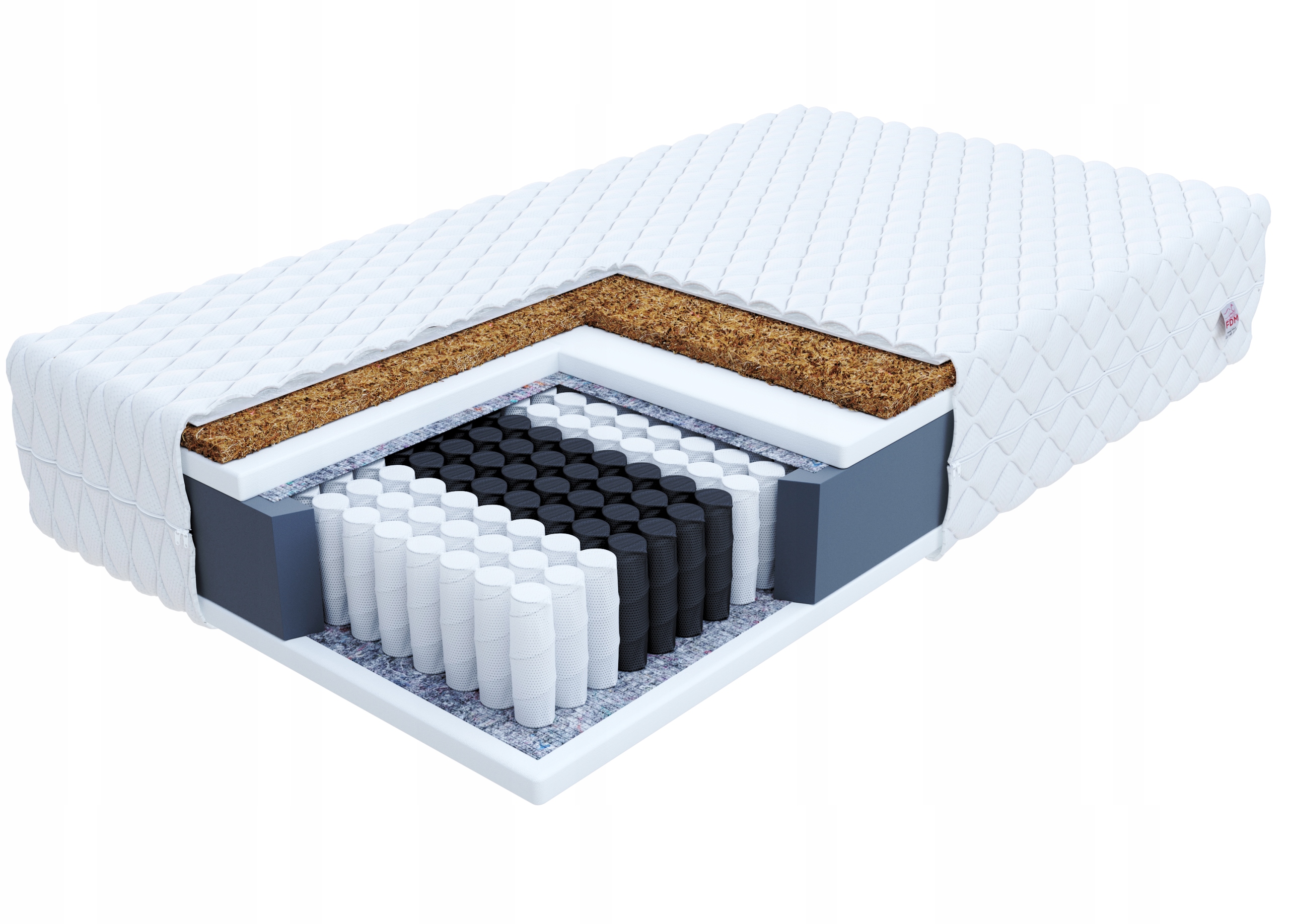 Matrac na posteľ - Vreckový matrac + rodina Coconut FDM Max 140x200