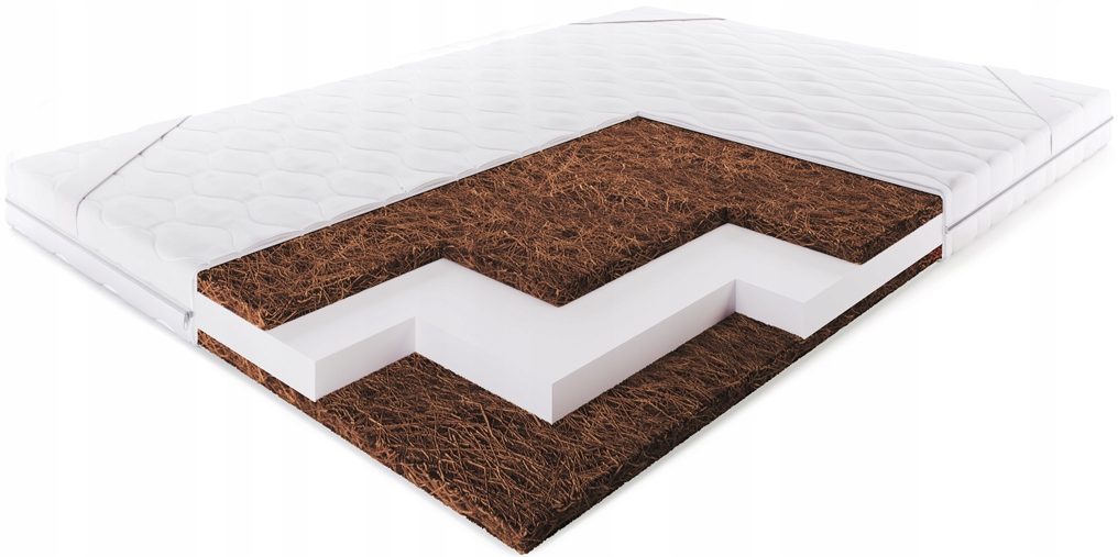 Matrac na posteľ - Horná matrac 160x200 2xkokos topper 7cm