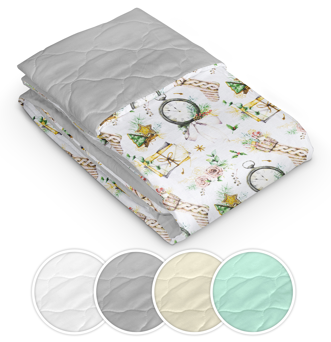 Prikrývka, prehozy na posteľ - Bedspread 90x200 vianočná prikrývka