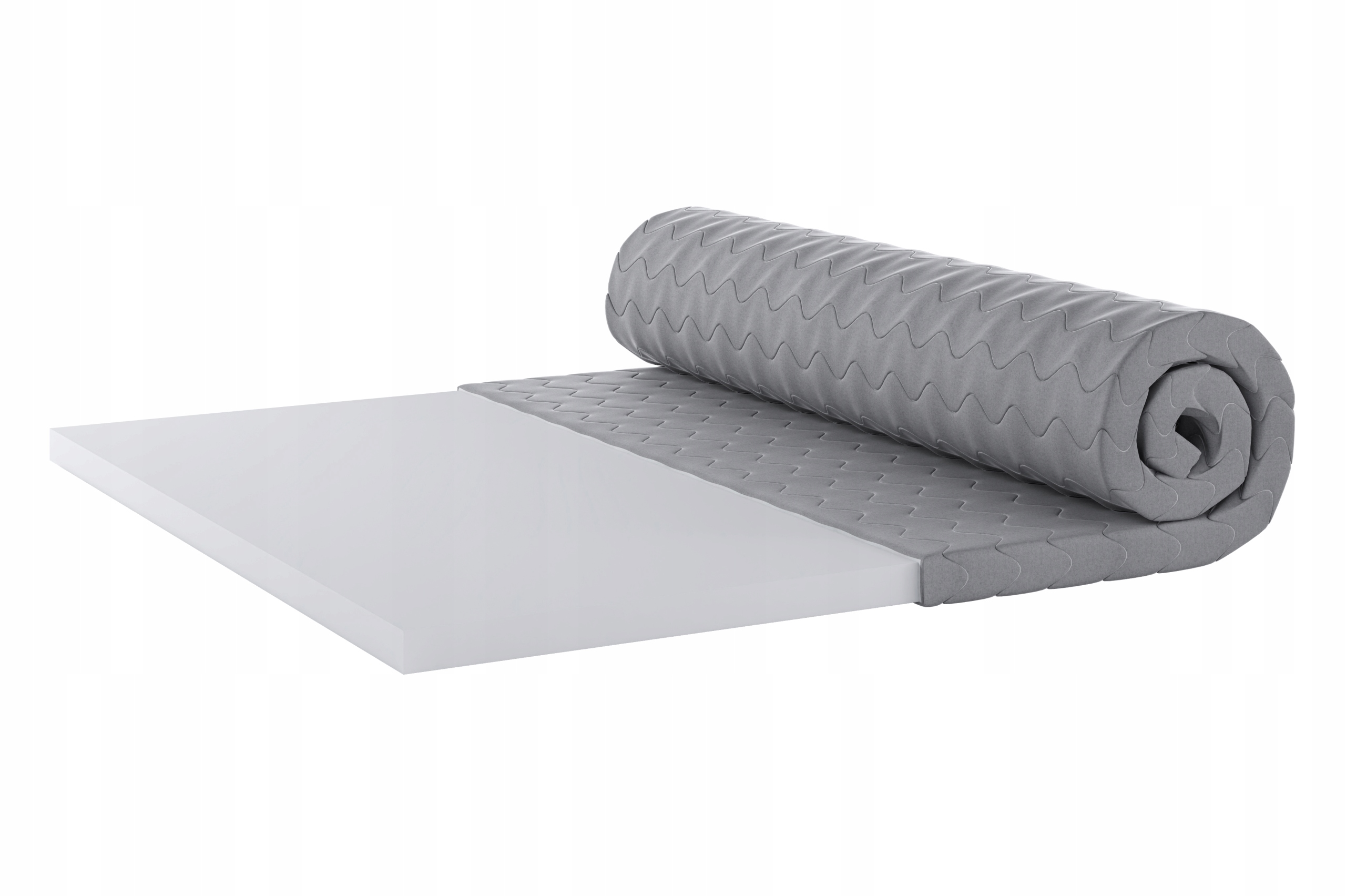 Matrac na posteľ - Mäkké prekrytie na matraci HR H2 Grey 90x200 4 cm