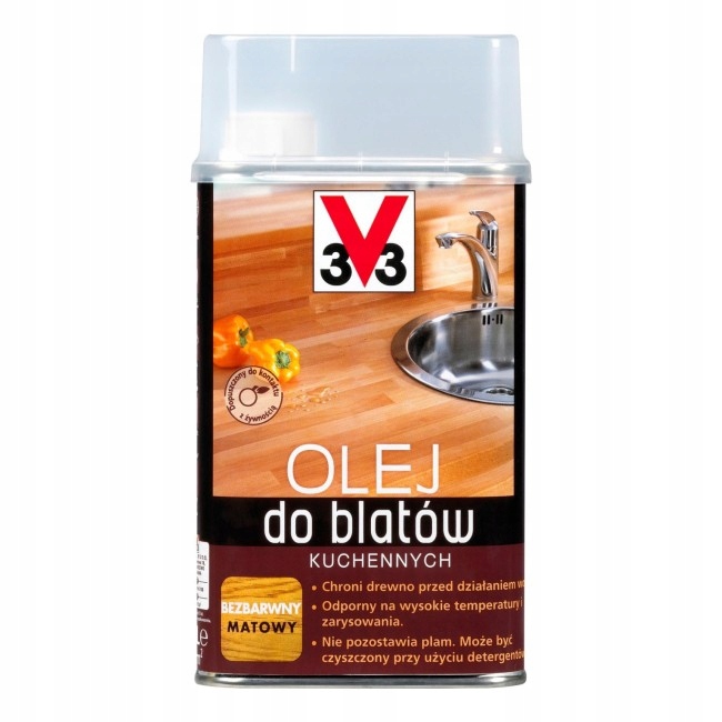 Olej pre kuchynské dosky v33 0,5 l bezfarebná podložka
