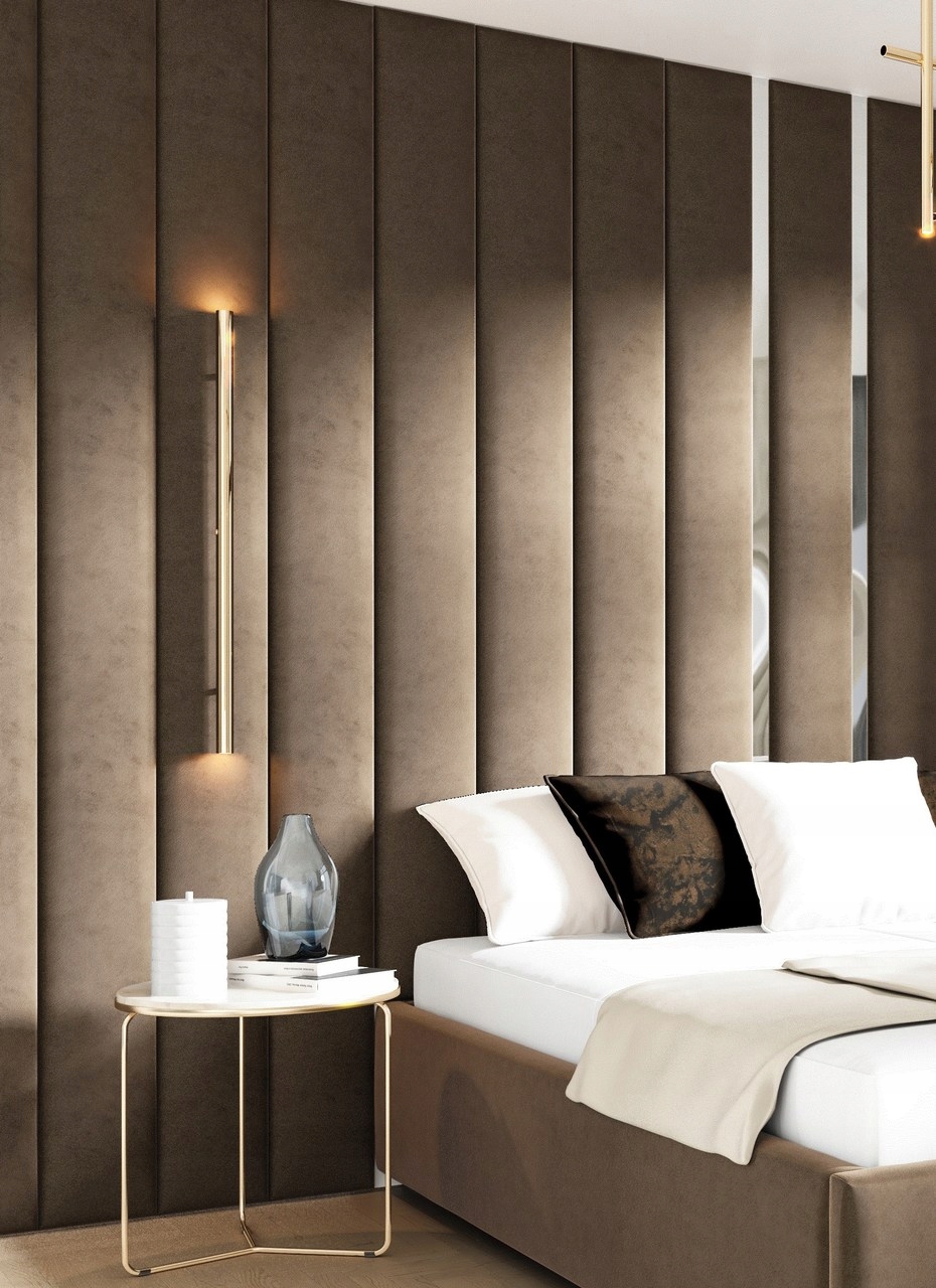 Panel za posteľ - Čalúnené nástenné panel 160x25 Zaste
