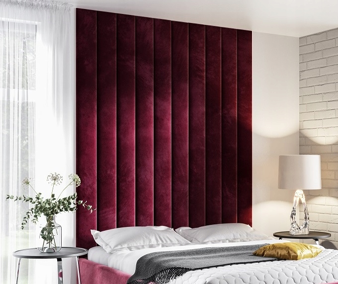 Panel za posteľ - Čalúnené panely 200x20 čelo postele