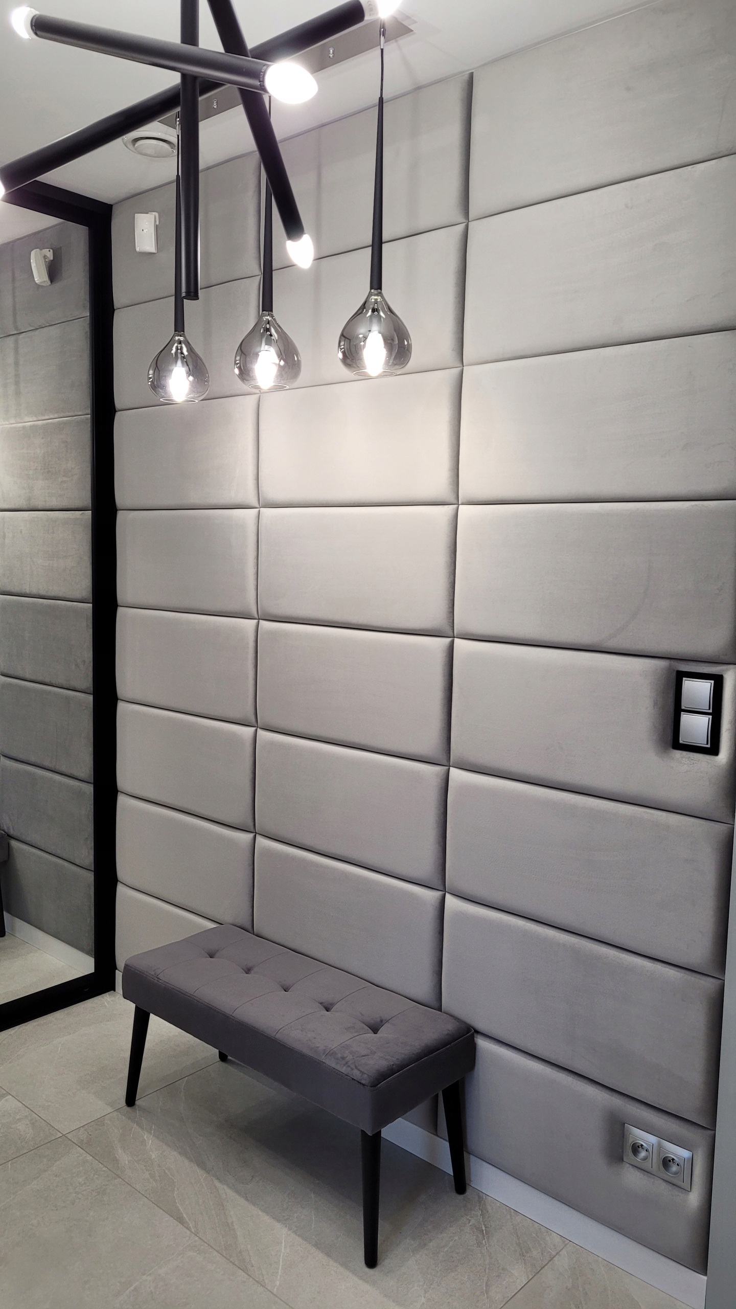 Panel za posteľ - Čalúnené panely 40x80 nástenné televízne postele budovy