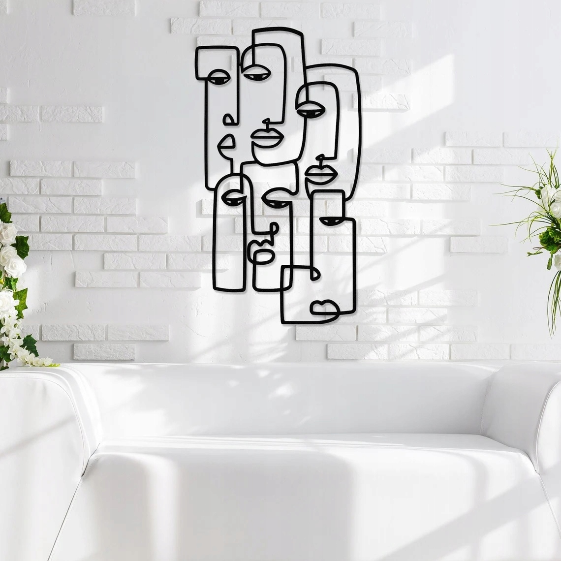 Picasso Face Linear Graphics, Dámska lineárna grafika, Etg39x69