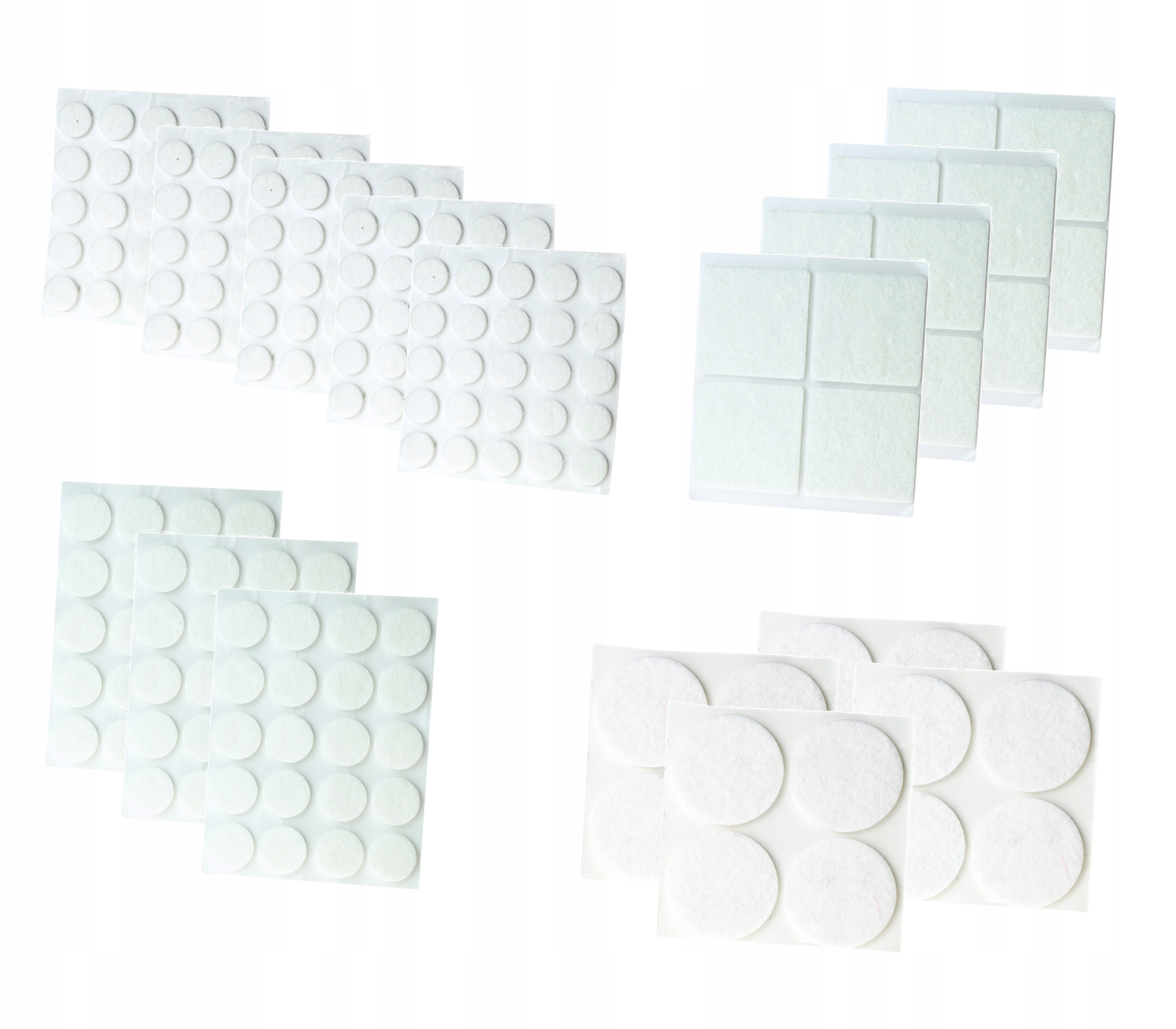 Podložky pod nožičky nábytku - Plstené vankúšiky, plstili nábytok, sada 217 ks.