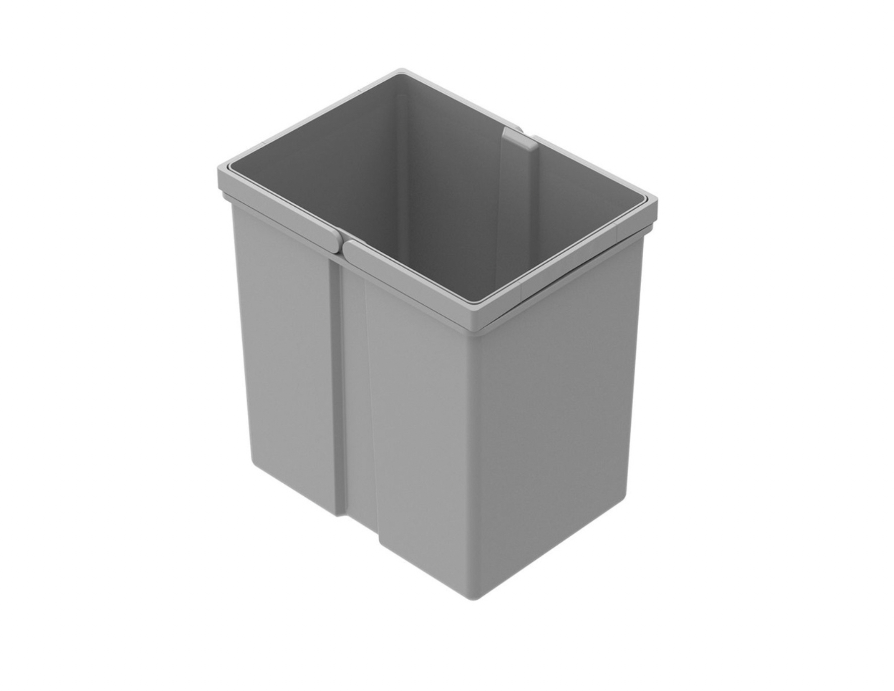Kôš na triedenie odpadu - Odpadový nádoba 17 l šedá 225x304x295 hettich
